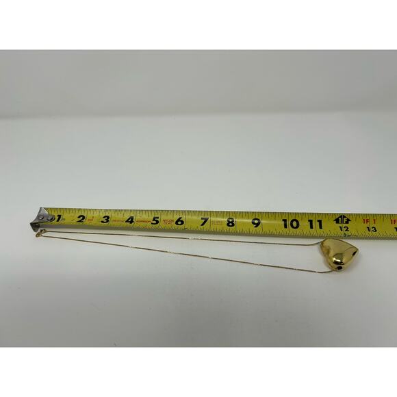 Vintage Marked 925 Italy Gold Vermeil Heart Necklace - Picture 5 of 12